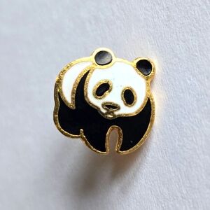 Vintage Panda pin enamel lapel pin brooch lapel world wildlife bear